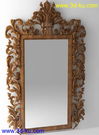 镜子模型共42个,各种镜子,圆形,方形,壁镜,柜镜等的图片