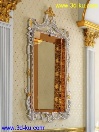 镜子模型共42个,各种镜子,圆形,方形,壁镜,柜镜等的图片