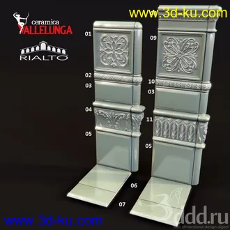 饰条,模制品,线脚,建筑预制品模型合集的图片