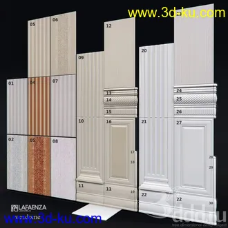 饰条,模制品,线脚,建筑预制品模型合集的图片