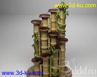 室内物品模型合集,钟表,鱼缸,手袋,鸟笼,鞋子,贝壳,望远镜,水桶等模型的图片26