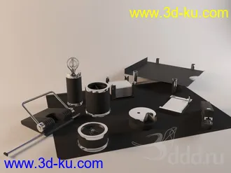 室内物品模型合集,钟表,鱼缸,手袋,鸟笼,鞋子,贝壳,望远镜,水桶等模型的图片44
