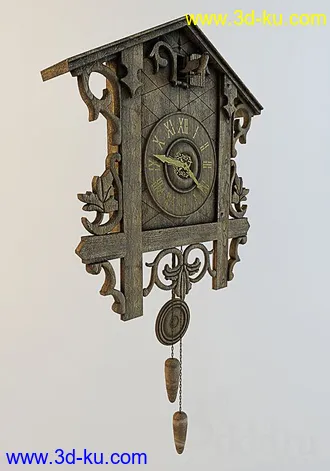 室内物品模型合集,钟表,鱼缸,手袋,鸟笼,鞋子,贝壳,望远镜,水桶等模型的图片