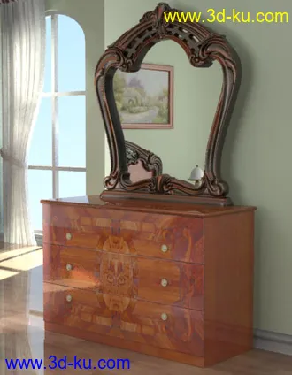 储物柜,梳妆柜模型合集的图片68