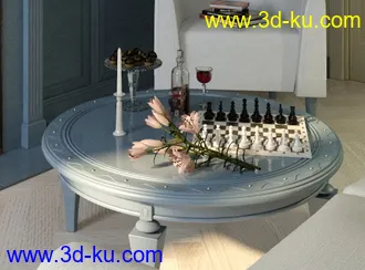 桌子模型合集,饭桌,办公桌,茶几等模型的图片