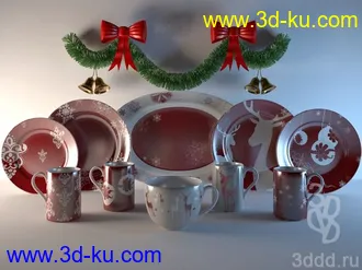 餐具厨具模型合集,24个的图片