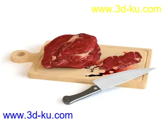 香肠,生肉,肉片,搅拌机,搅肉机模型的图片