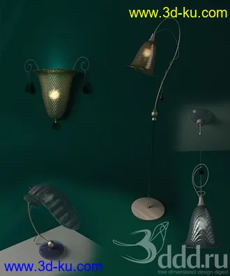 墙壁灯模型72个的图片