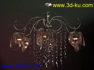 吊灯模型,水晶吊灯模型,共303个的图片1
