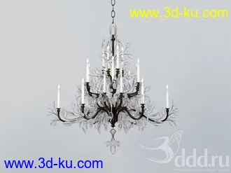 吊灯模型,水晶吊灯模型,共303个的图片7