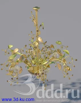 吊灯模型,水晶吊灯模型,共303个的图片9