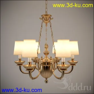 吊灯模型,水晶吊灯模型,共303个的图片10