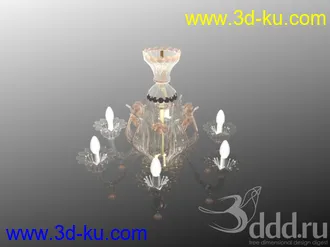 吊灯模型,水晶吊灯模型,共303个的图片16