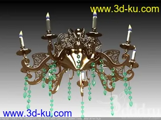 吊灯模型,水晶吊灯模型,共303个的图片20