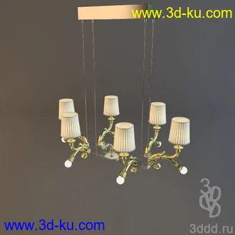 吊灯模型,水晶吊灯模型,共303个的图片23