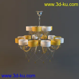 吊灯模型,水晶吊灯模型,共303个的图片28