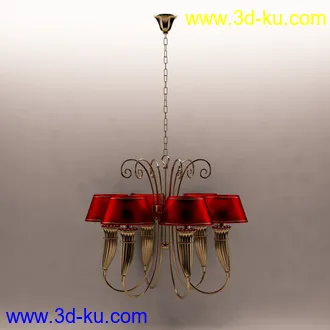 吊灯模型,水晶吊灯模型,共303个的图片29