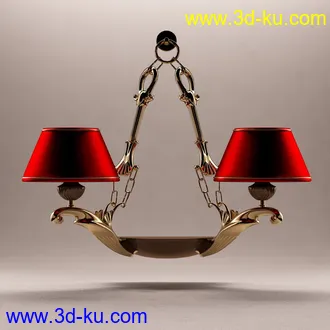 吊灯模型,水晶吊灯模型,共303个的图片32