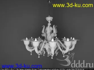 吊灯模型,水晶吊灯模型,共303个的图片37