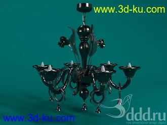吊灯模型,水晶吊灯模型,共303个的图片39