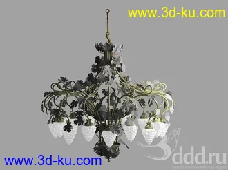 吊灯模型,水晶吊灯模型,共303个的图片45