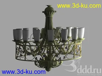 吊灯模型,水晶吊灯模型,共303个的图片46