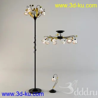 吊灯模型,水晶吊灯模型,共303个的图片
