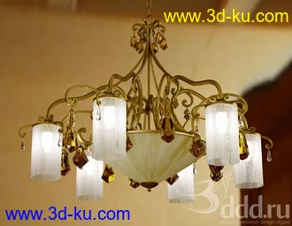 吊灯模型,水晶吊灯模型,共303个的图片