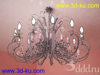 吊灯模型,水晶吊灯模型,共303个的图片
