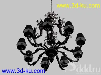 吊灯模型,水晶吊灯模型,共303个的图片
