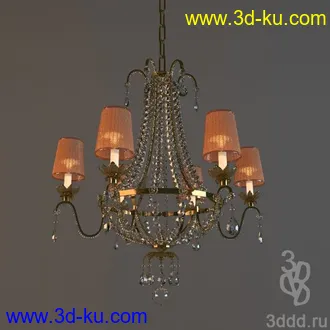 吊灯模型,水晶吊灯模型,共303个的图片