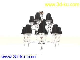 吊灯模型,水晶吊灯模型,共303个的图片