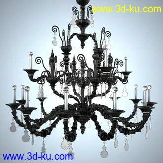 吊灯模型,水晶吊灯模型,共303个的图片