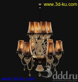 吊灯模型,水晶吊灯模型,共303个的图片