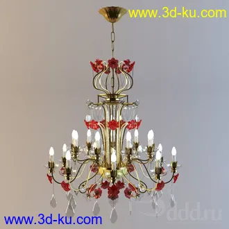 吊灯模型,水晶吊灯模型,共303个的图片