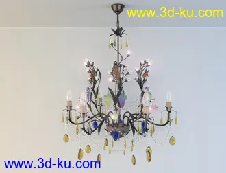 吊灯模型,水晶吊灯模型,共303个的图片