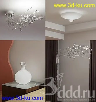 吊灯模型,水晶吊灯模型,共303个的图片