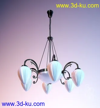 吊灯模型,水晶吊灯模型,共303个的图片