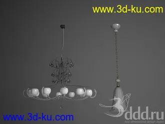 吊灯模型,水晶吊灯模型,共303个的图片