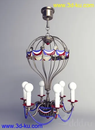 吊灯模型,水晶吊灯模型,共303个的图片