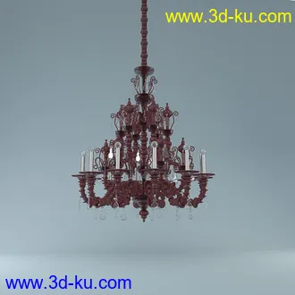 吊灯模型,水晶吊灯模型,共303个的图片