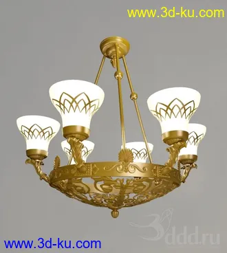 吊灯模型,水晶吊灯模型,共303个的图片