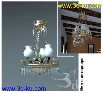 吊灯模型,水晶吊灯模型,共303个的图片