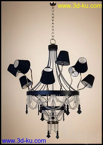 吊灯模型,水晶吊灯模型,共303个的图片