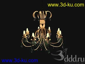吊灯模型,水晶吊灯模型,共303个的图片