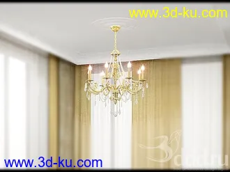 吊灯模型,水晶吊灯模型,共303个的图片