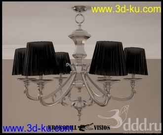 吊灯模型,水晶吊灯模型,共303个的图片