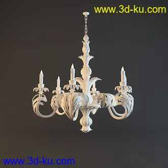 吊灯模型,水晶吊灯模型,共303个的图片