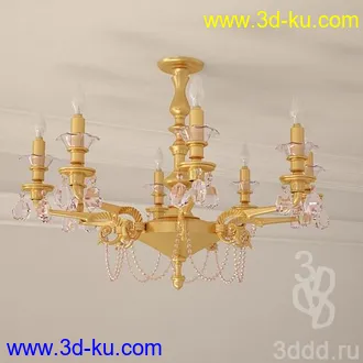 吊灯模型,水晶吊灯模型,共303个的图片