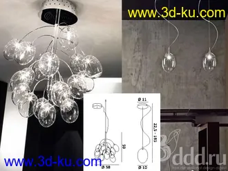 吊灯模型,水晶吊灯模型,共303个的图片
